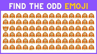 Find the ODD One Out | Find The ODD Emoji Out | Easy, Medium, Hard 🕵️‍♂️🔍