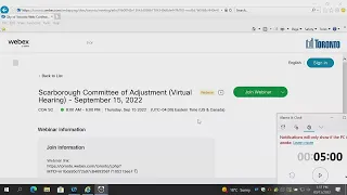 Committee of Adjustment, Public Hearing, Scarborough, September 15, 2022 (PM)