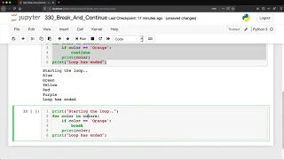 Python: Break and Continue in Loops