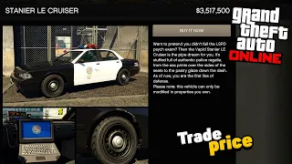 How to unlock Trade Price for Stanier Le Cruiser Police Car in GTA Online: The Chop Shop DLC GTA 5