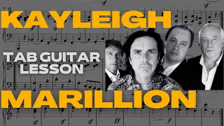 KAYLEIGH | MARILLION | TAB Guitar Lesson | How to play on guitar