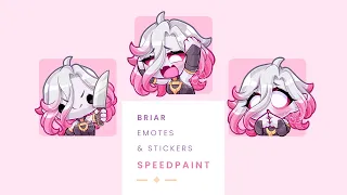 League of Legends Briar Emotes ✦ [Clip Studio Paint Speedpaint]