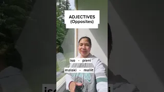 Simple Finnish 101 : ADJECTIVES (Opposites) #fyp #finland #filipino #finnish #ofw #shorts #short