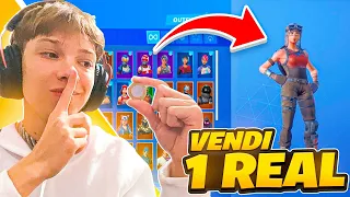 TENTEI VENDER MINHA CONTA DO FORTNITE POR *1 REAL* !! (Consegui?)