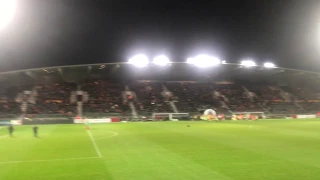 Atmosphere KV Oostende - RC Genk 07/03/2020 before kick-off.