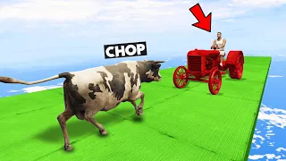 GTA 5 FACE TO FACE CHALLENGE WITH CHOP AND FROSTY COW