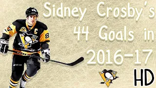 Sidney Crosby's 44 Goals in 2016-17 (HD) (Rocket Richard Season)