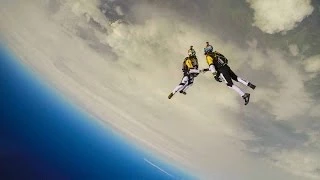 High altitude acrobatic skydiving FULL RUN - Red Bull Skycombo