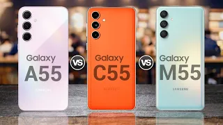 Samsung Galaxy A55 5G Vs Samsung Galaxy C55 5G Vs Samsung Galaxy M55 5G