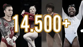 Gymnasts That Went 14.5+ on Floor This Quad