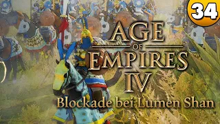 Age of Empires IV 👑 Blockade bei Lumen Shan [SCHWER] ⭐ Let's Play 👑 #034 [Deutsch/German]