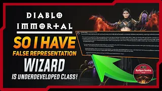 So I Have Been False Representation - Wizard Is underdeveloped Class - Diablo Immortal