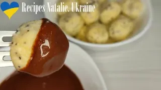 Ленивые ВАРЕНИКИ с МАКОМ и шоколадной СМЕТАНОЙ ✧ Poppy-seed dumplings ✧ Recipes Natalie. Ukraine