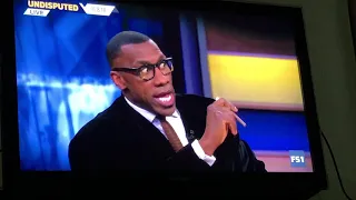 Shannon Sharpe drinking Hennessy on Undisputed