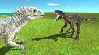 INDORAPTOR versus INDOMINUS REX - Animal Revolt Battle Simulator