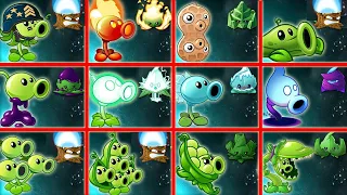 Green PEA & Torchwood VS Color Pea & Mint - Who Will Win? - PvZ 2 Team Plant Battlez