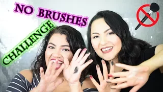 Full Face Using Only Fingers | No Brushes Makeup Challenge