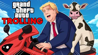 Trump goes on a RAMPAGE in GTA RP (Voice Trolling!)