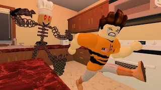 Chef Robot Nak Masak Daging Horangi??? [Escape Creepy Little Kitchen Obby] (Roblox Malaysia)