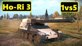 Ho-Ri 3. 1vs5 carry. 11.3k dmg, 7 kills.  World of Tanks Top Replays.