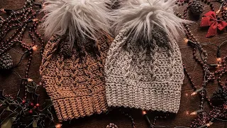 Easy Crochet Braided Beanie Hat