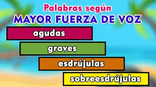 Palabras Agudas Graves Esdrújulas Sobreesdrújulas