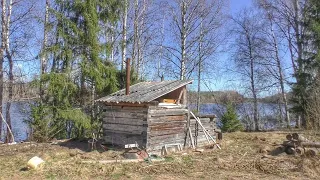 Found an abandoned cabin in the woods. I live with my dog, far from civilization.