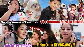 Me MIRO DIFERENTE!🫣 | Ya Estan Listos para la FIESTA🎉.| Salimos de NOCHE con las CHICAS❤️| GIVEAWAY!