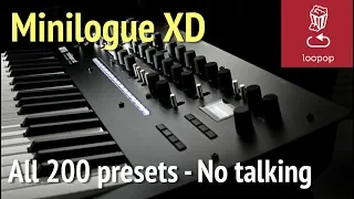 Korg Minilogue XD: All 200 Factory Presets - No talking
