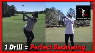 Learn the Perfect Golf Backswing in 3 Steps - RotarySwing Lesson 14