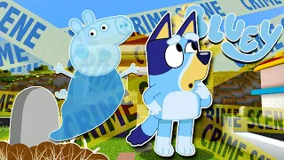 ¿Quién ACABO con PEPPA PIG en Minecraft? SOMOS DETECTIVES | Las Aventuras de BLUEY en Minecraft!