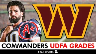 Commanders UDFA Grades: All UDFAs Signed By Washington After The 2024 NFL Draft Ft. Sam Hartman