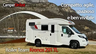 Roller Team Kronos 291 TL: 4 posti letto, garage e buona abitabilità in meno di 6 metri