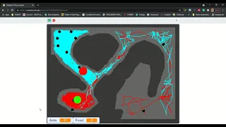 Ant colony simulation