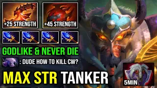 Amazing Tanker 5Min Vanguard 100% Unkillable Centaur with Max Strength Heart + Aghanim DotA 2