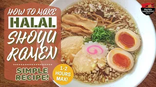 How to make Halal Shoyu Ramen [Simple Recipe Great for Beginners!]