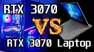 RTX 3070 vs 3070 Laptop - Test in 7 Games | QHD 2K 1440p