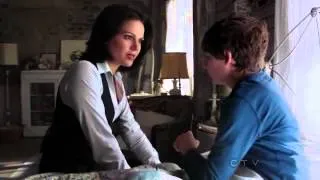Once Upon A Time 2x07 "Child of the Moon" Regina comforts Henry after he wakes up from a "bad dream"