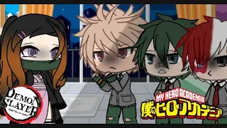 Nezuko-Chan rencontre Shoto, Katchan,Deku(mha)Mini GLMM~fr~•Gacha Life•♪(♪Desciption♪)♪