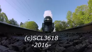 N&W 611 Runs Over GoPro At Speed