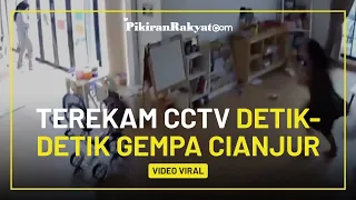 Viral Rekaman CCTV Detik-detik Gempa Cianjur: Warga Cipanas Kocar-kacir Selamatkan Diri