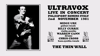 Ultravox 'The Thin Wall' Live at Palasport in Rimini on 2nd November 1981