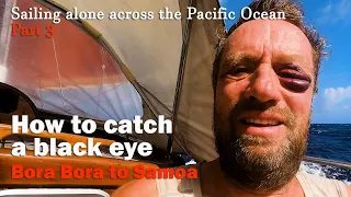 How to catch a black eye. Sailing alone across the Pacific Ocean. Part 3: Suwarrow atoll