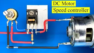 basit dc motor hız kontrol devresi nasıl yapılır,