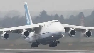 Antonov An-124 Departure - Very loud (HD)