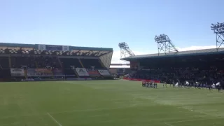 Falkirk fans at Kilmarnock - play off final