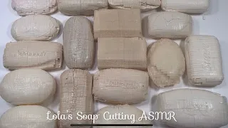 ASMR soap cube cutting, large all white set! 🤍🐑🐇🤍🐏🏳️🤍crispy cubes and soap plates!