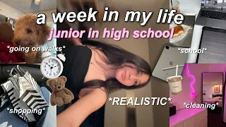 REALISTIC week in my life as a junior in highschool | being lazy, school, going out, cafes