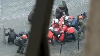 First aid medics fired on in Ukraine