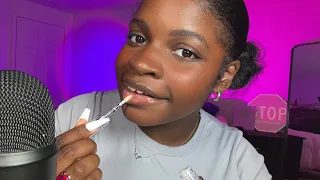 ASMR Lipgloss Application ♡ Wet Mouth Sounds